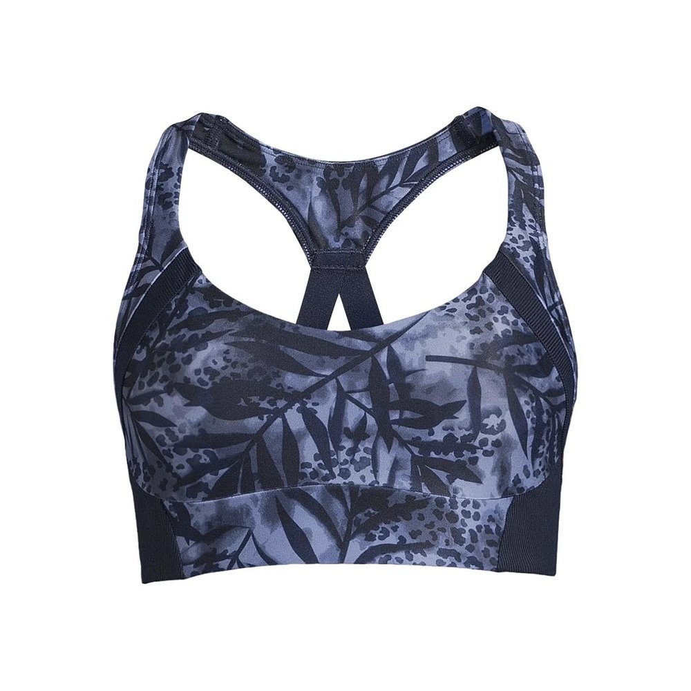Avia Women's Medium Impact Ribbed Molded Cup Sports Bra